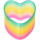Generic Plastic Rainbow Springs To Add More Fun With Heart Design And Flexible For Kids - Multi Color Generic Plastic Rainbow Springs To Add More Fun With Heart Design And Flexible For Kids - Multi Color