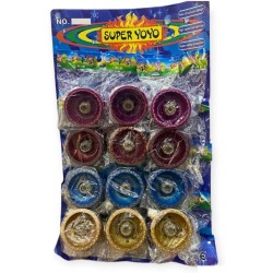 Generic Metal-Made Shining YoYo Spinner Toys for Kids with High Speed 4 pcs