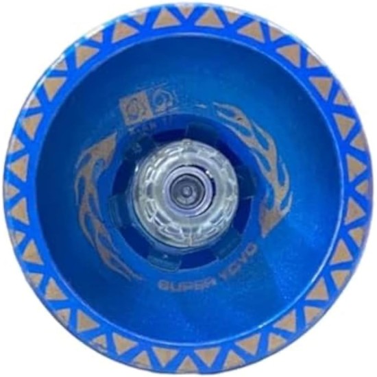 Generic Metal-Made Shining YoYo Spinner Toys for Kids with High Speed blue