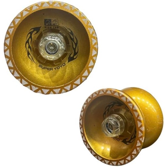 Metal-Made Shining YoYo Spinner Toys for Kids with High Speed (yellow) Metal-Made Shining YoYo Spinner Toys for Kids with High Speed (yellow)
