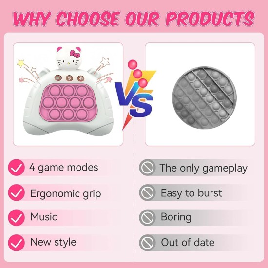 Handheld Fast Push Game Fidget Toys for Kids Adults, Pop It Game Quick Push Puzzle Game Machine, Push Bubble Stress Toy Gifts for Boys Girls Handheld Fast Push Game Fidget Toys for Kids Adults, Pop It Game Quick Push Puzzle Game Machine, Push Bubble Stress Toy Gifts for Boys Girls