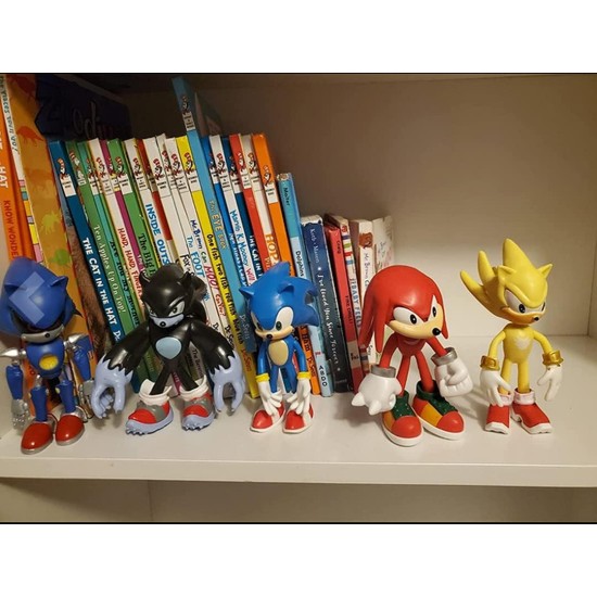 JWQLSMK Sonic The Hedgehog Action Figures, 5' Tall Sonic,Knuckles,Tails,Amy and the Evil Dr.Eggman., Joint Movable Playsets Perfect Kids Gifts JWQLSMK Sonic The Hedgehog Action Figures, 5' Tall Sonic,Knuckles,Tails,Amy and the Evil Dr.Eggman., Joint Movable Playsets Perfect Kids Gifts