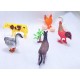 Generic Unbreakable farm animals and birds group toy for children large size