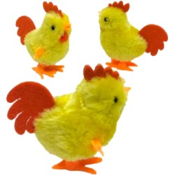 Generic Zumblk Chick Toy for Kids, Soft Touch Color Rooster Moving and Walking (Yellow)