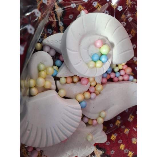 Gypsum Painting Figures (Sea Creatures) 6 Pcs + Watercolor Palette Gypsum Painting Figures (Sea Creatures) 6 Pcs + Watercolor Palette