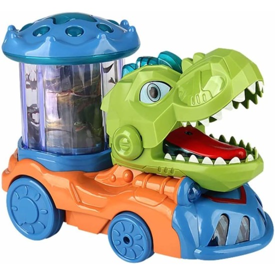 Dinosaur Universal Wheel Toy Car With Auto Movements, Sounds, And Lights - Orange Dinosaur Universal Wheel Toy Car With Auto Movements, Sounds, And Lights - Orange