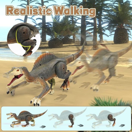 FRUSE Remote Control Dinosaur Toy, Dino Remote Controlled with Light Tracking, Spray Mist, Rechargeable Battery, Jurassic Dinosaur Toy for Boys Girls Children Age 3 4 5 6 7 8 FRUSE Remote Control Dinosaur Toy, Dino Remote Controlled with Light Tracking, Spray Mist, Rechargeable Battery, Jurassic Dinosaur Toy for Boys Girls Children Age 3 4 5 6 7 8
