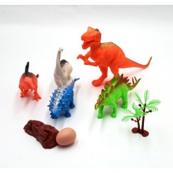 Generic Dinosaur Figure Set - Leather Material - Medium