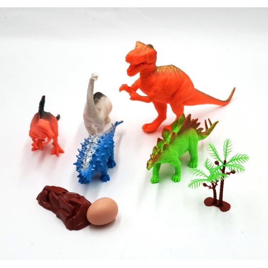 Generic Dinosaur Figure Set - Leather Material - Medium Generic Dinosaur Figure Set - Leather Material - Medium