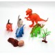 Generic Dinosaur Figure Set - Leather Material - Medium Generic Dinosaur Figure Set - Leather Material - Medium
