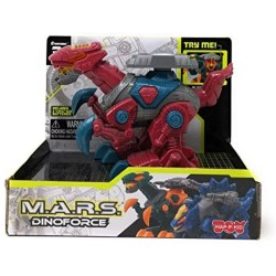 Interactive Dinosaur Toy with Red and Blue Colors, Multi-Functional Moving Robot for Kids from M.A.R.S.