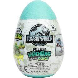 Jurassic World Captivz Hatchling Buildable Dinos, Green, 50g