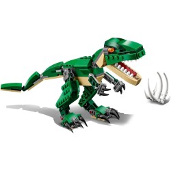 LEGO® 31058 Creator Mighty Dinosaurs Toy, 3 in 1 Model, Triceratops and Pterodactyl Dinosaur Figures, Modular Building System