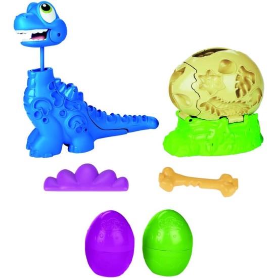 Play-Doh Dino Crew Growin' Tall Bronto Toy Dinosaur for Kids 3 Years and Up with 2 Eggs, 2.5 Ounces Each, Non-Toxic Play-Doh Dino Crew Growin' Tall Bronto Toy Dinosaur for Kids 3 Years and Up with 2 Eggs, 2.5 Ounces Each, Non-Toxic