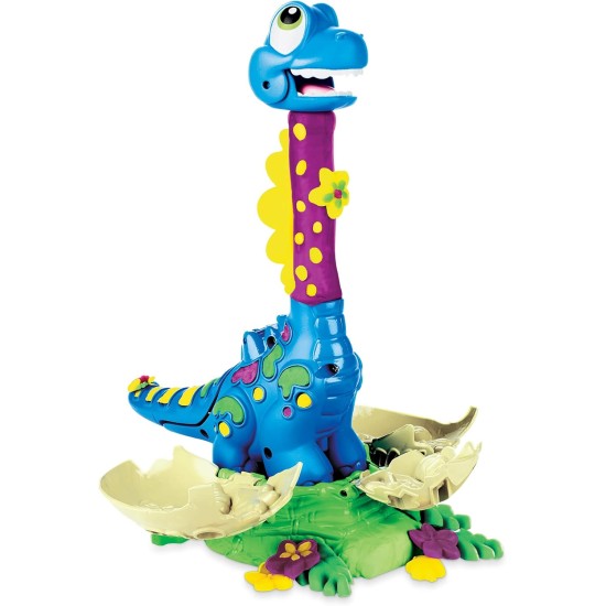 Play-Doh Dino Crew Growin' Tall Bronto Toy Dinosaur for Kids 3 Years and Up with 2 Eggs, 2.5 Ounces Each, Non-Toxic Play-Doh Dino Crew Growin' Tall Bronto Toy Dinosaur for Kids 3 Years and Up with 2 Eggs, 2.5 Ounces Each, Non-Toxic