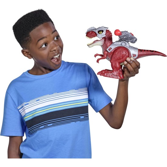 Robo Alive Zuru dino wars walking t-rex toy with epic armor, dino blaster & light up features and lifelike roars Robo Alive Zuru dino wars walking t-rex toy with epic armor, dino blaster & light up features and lifelike roars