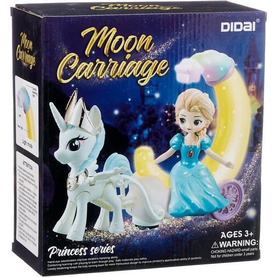 Generic Princess Moon Carriage Car With Light For Girls Generic Princess Moon Carriage Car With Light For Girls