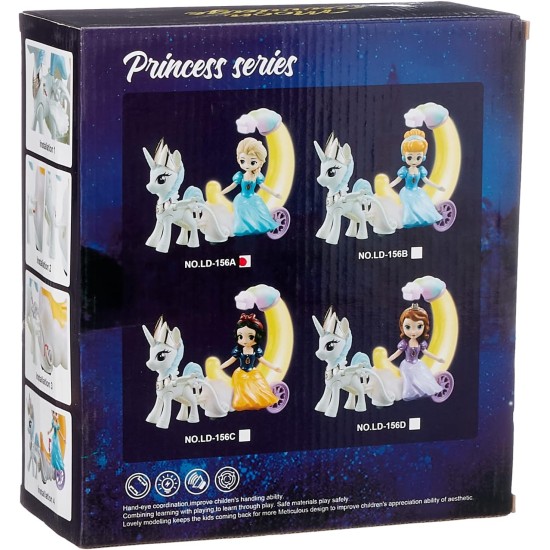 Generic Princess Moon Carriage Car With Light For Girls Generic Princess Moon Carriage Car With Light For Girls