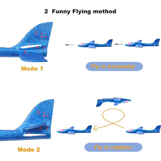 AYEBIA Foam Airplanes,Flying Glider Plane Toys for Kids 3 4 5 6-12 Years Old Boys Girls, Throwing Foam Airplane Gifts for Outdoor, Garden Games (SET OF 3) AYEBIA Foam Airplanes,Flying Glider Plane Toys for Kids 3 4 5 6-12 Years Old Boys Girls, Throwing Foam Airplane Gifts for Outdoor, Garden Games (SET OF 3)