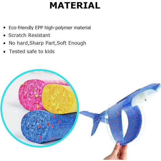 AYEBIA Foam Airplanes,Flying Glider Plane Toys for Kids 3 4 5 6-12 Years Old Boys Girls, Throwing Foam Airplane Gifts for Outdoor, Garden Games (SET OF 3) AYEBIA Foam Airplanes,Flying Glider Plane Toys for Kids 3 4 5 6-12 Years Old Boys Girls, Throwing Foam Airplane Gifts for Outdoor, Garden Games (SET OF 3)