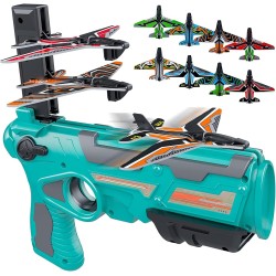 Airplane Toy for 4 5 6 Year Old Kids,Catapult Airplane Toy for 4-8 Year Old Boys,One-Click Ejection Airplane with 8 Pcs Glider Plane,Outdoor Toys for 4-8 Years Old Boys,Birthday Gifts for 4-8 Year Old