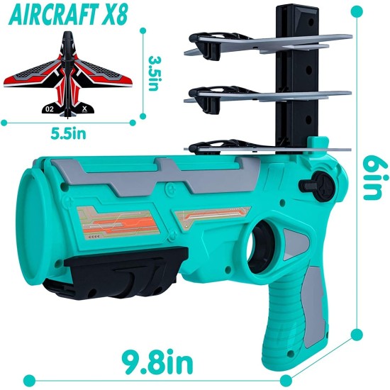 Airplane Toy for 4 5 6 Year Old Kids,Catapult Airplane Toy for 4-8 Year Old Boys,One-Click Ejection Airplane with 8 Pcs Glider Plane,Outdoor Toys for 4-8 Years Old Boys,Birthday Gifts for 4-8 Year Old Airplane Toy for 4 5 6 Year Old Kids,Catapult Airplane Toy for 4-8 Year Old Boys,One-Click Ejection Airplane with 8 Pcs Glider Plane,Outdoor Toys for 4-8 Years Old Boys,Birthday Gifts for 4-8 Year Old