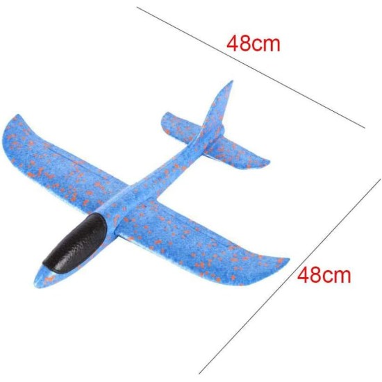 BOLIZ Throwing Airplane Toy - EPO Foam Super Durable 18.9 inches Hand Glider (Blue) BOLIZ Throwing Airplane Toy - EPO Foam Super Durable 18.9 inches Hand Glider (Blue)