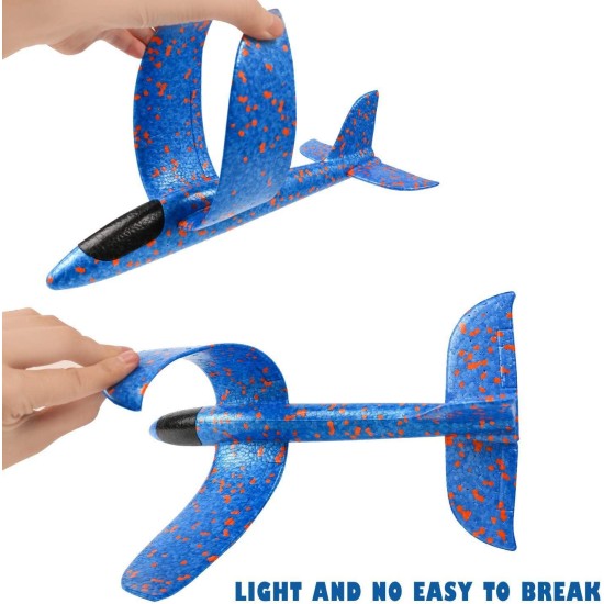 BOLIZ Throwing Airplane Toy - EPO Foam Super Durable 18.9 inches Hand Glider (Blue) BOLIZ Throwing Airplane Toy - EPO Foam Super Durable 18.9 inches Hand Glider (Blue)