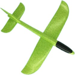 Margoun Educational Toy Plane 2018 model Hand Launch Throwing Glider Aircraft Kids Outdoor Beach Foam Airplane EPP Toy For Fun Sports with Dimension of 48CM x 49CM x 12CM - Green