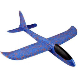 Margoun Educational Toy Plane 2018 model Hand Launch Throwing Glider Aircraft Kids Outdoor Beach Foam Airplane EPP Toy For Fun Sports with Dimension of 48CM x 49CM x 12CM - Blue