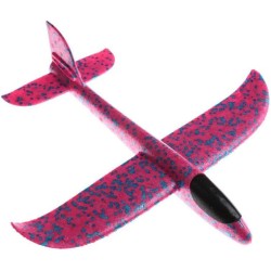 Margoun Educational Toy Plane 2018 model Hand Launch Throwing Glider Aircraft Kids Outdoor Beach Foam Airplane EPP Toy For Fun Sports with Dimension of 48CM x 49CM x 12CM - Pink