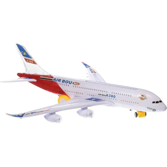 SHANVI Kids Air Bus Toy Friction Powered Aero Plane -Multicolour SHANVI Kids Air Bus Toy Friction Powered Aero Plane -Multicolour