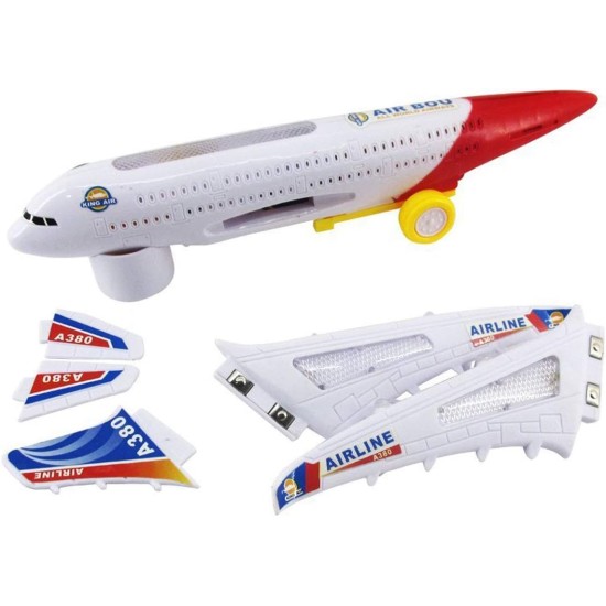 SHANVI Kids Air Bus Toy Friction Powered Aero Plane -Multicolour SHANVI Kids Air Bus Toy Friction Powered Aero Plane -Multicolour