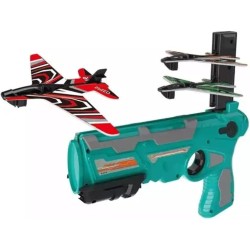ZHUANG One Click Bubble Launcher Airplane Toy – Assorted Colors – 3+ Years - LE-7782