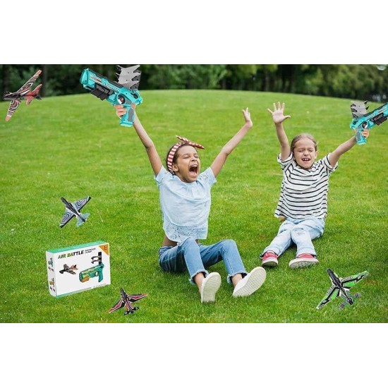 ZHUANG One Click Bubble Launcher Airplane Toy – Assorted Colors – 3+ Years - LE-7782 ZHUANG One Click Bubble Launcher Airplane Toy – Assorted Colors – 3+ Years - LE-7782