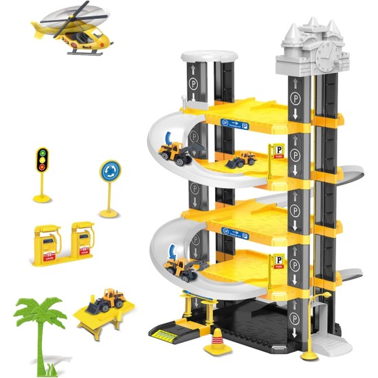 COVTOY Garage Toy Set for Kids, Toys Parking Fun Gifts 4-8 Years Old, Race Car Ramp Track Toy for 5 6 7 Year Old, Five-Story Parking Playset for Boys 4-8 Years Old COVTOY Garage Toy Set for Kids, Toys Parking Fun Gifts 4-8 Years Old, Race Car Ramp Track Toy for 5 6 7 Year Old, Five-Story Parking Playset for Boys 4-8 Years Old