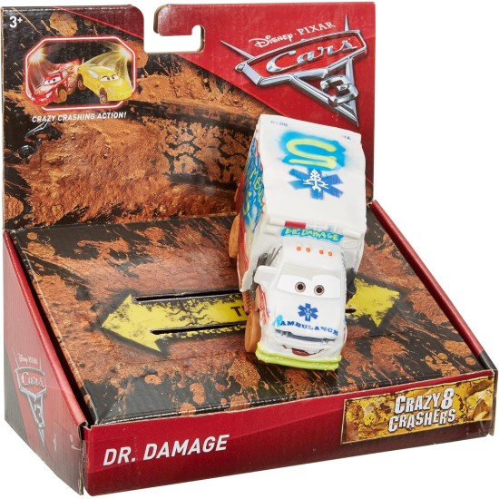 Disney Cars DYB22 Cars 3 Crazy 8 Crashers Dr. Damage Vehicle Disney Cars DYB22 Cars 3 Crazy 8 Crashers Dr. Damage Vehicle