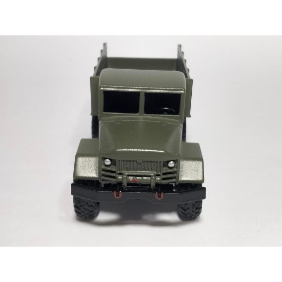 Miniature Maquette Full Metal Army Transport Car Model + Gift - 1/64-12 cm - Green