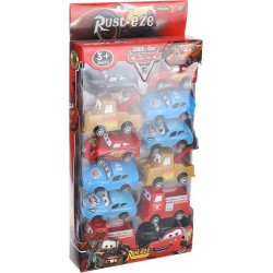 Other Generic Set of 12 super star racing super power cars for kids - boys, multi color