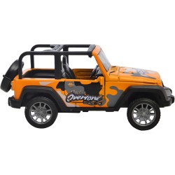 Plastic Car Toy Orange and Black