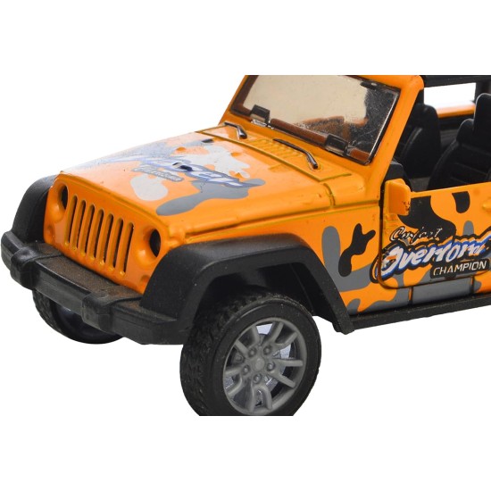 Plastic Car Toy Orange and Black
