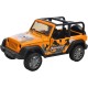 Plastic Car Toy Orange and Black