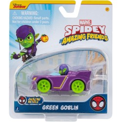 Spidey and his Amazing Friends Amazing Metals Race Car 1:64 Scale (Green Goblin)