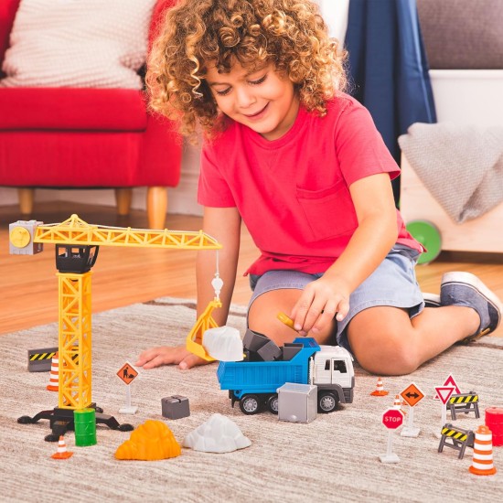 Driven by Battat CONSTRUCTION CRANE PLAY SET Driven by Battat CONSTRUCTION CRANE PLAY SET