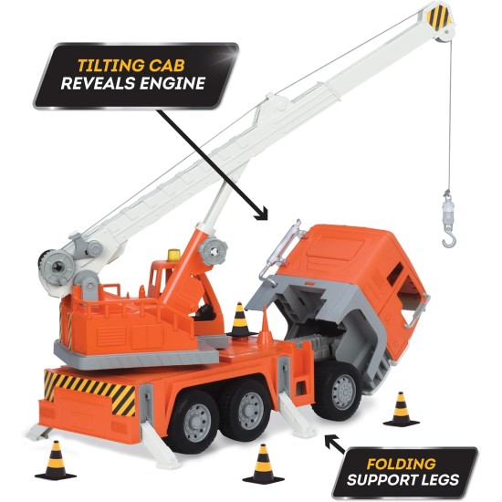 Driven by Battat CRANE TRUCK on platform (Light & Sound) Driven by Battat CRANE TRUCK on platform (Light & Sound)