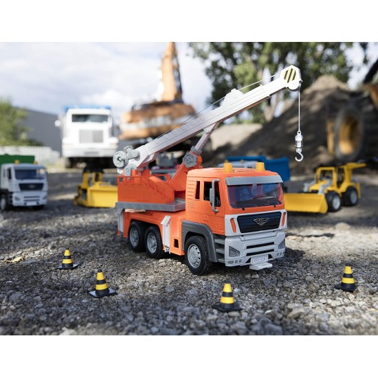 Driven by Battat CRANE TRUCK on platform (Light & Sound) Driven by Battat CRANE TRUCK on platform (Light & Sound)