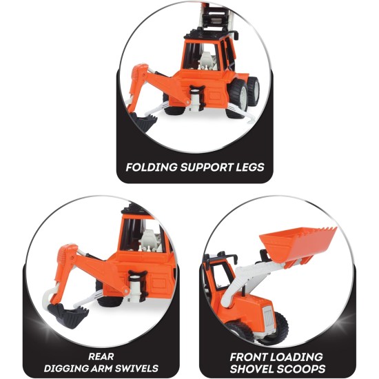 Micro Construction Fleet Driven, Micro Small Toy Construction Vehicle Fleet, Set of 3 Pieces Micro Construction Fleet Driven, Micro Small Toy Construction Vehicle Fleet, Set of 3 Pieces