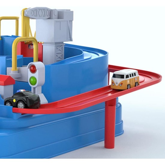 Car Adventure Toys with 2 Toy Vehicle, Car Track for Toddlers 3-5 Year Old Boys Girls - No Battery, Lnfinite Loop Toy, Race Tracks Toy for Toys for 3+ Year Kids Birthday Gifts (Classic Blue) Car Adventure Toys with 2 Toy Vehicle, Car Track for Toddlers 3-5 Year Old Boys Girls - No Battery, Lnfinite Loop Toy, Race Tracks Toy for Toys for 3+ Year Kids Birthday Gifts (Classic Blue)