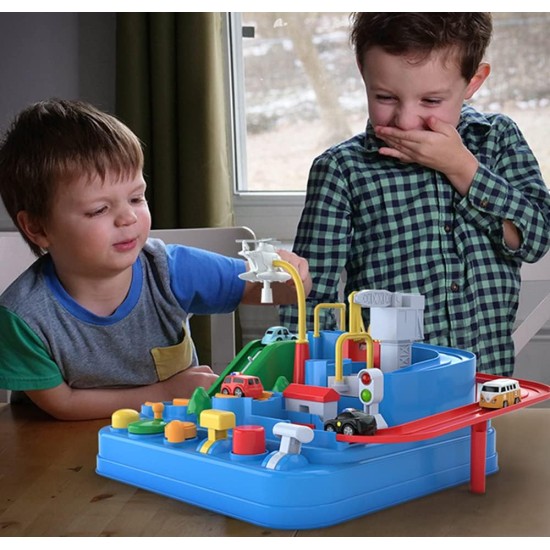 Car Adventure Toys with 2 Toy Vehicle, Car Track for Toddlers 3-5 Year Old Boys Girls - No Battery, Lnfinite Loop Toy, Race Tracks Toy for Toys for 3+ Year Kids Birthday Gifts (Classic Blue) Car Adventure Toys with 2 Toy Vehicle, Car Track for Toddlers 3-5 Year Old Boys Girls - No Battery, Lnfinite Loop Toy, Race Tracks Toy for Toys for 3+ Year Kids Birthday Gifts (Classic Blue)
