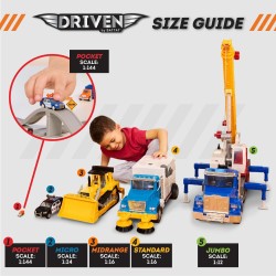 Driven by Battat Pocket 2 in 1 Race Track (80pc)